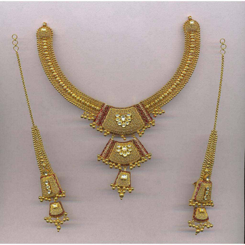 GOLD HALF SET ROUND ANTIQUE FANCY