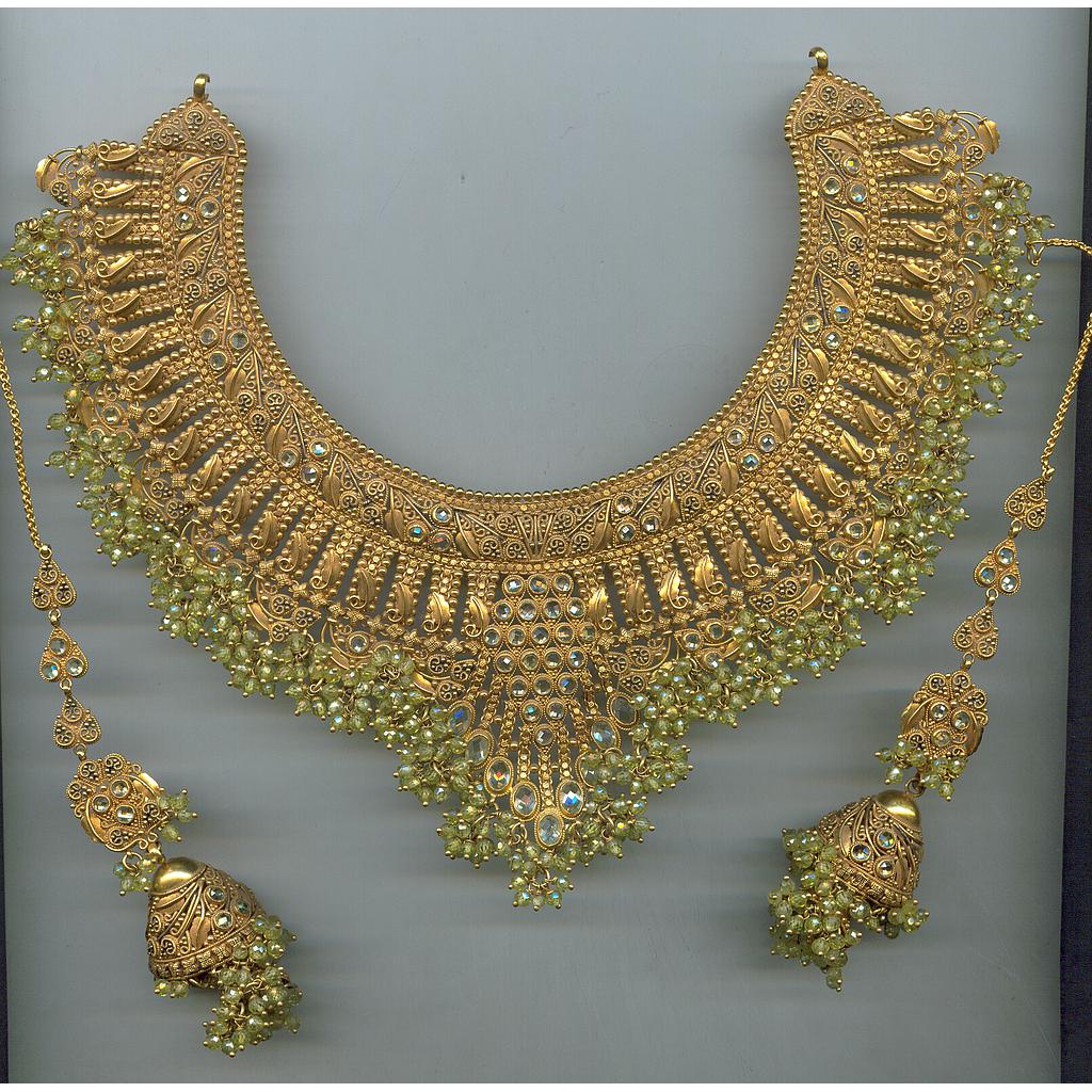 GOLD HALF SET ROUND ANTIQUE FANCY