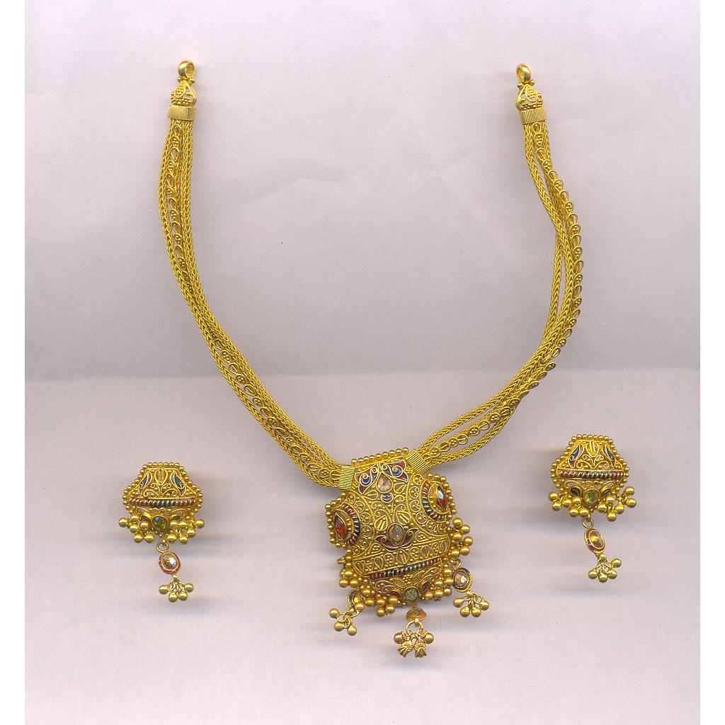 GOLD HALF SET ROUND ANTIQUE FANCY