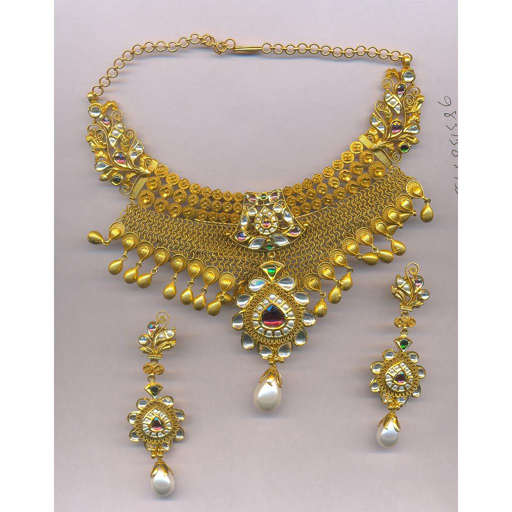 GOLD HALF SET ROUND ANTIQUE FANCY