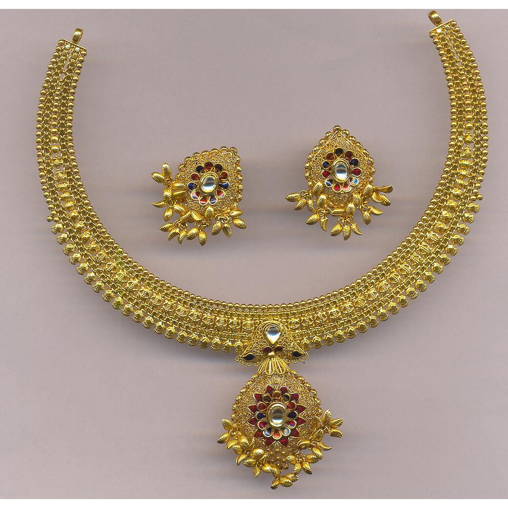 GOLD HALF SET ROUND ANTIQUE FANCY