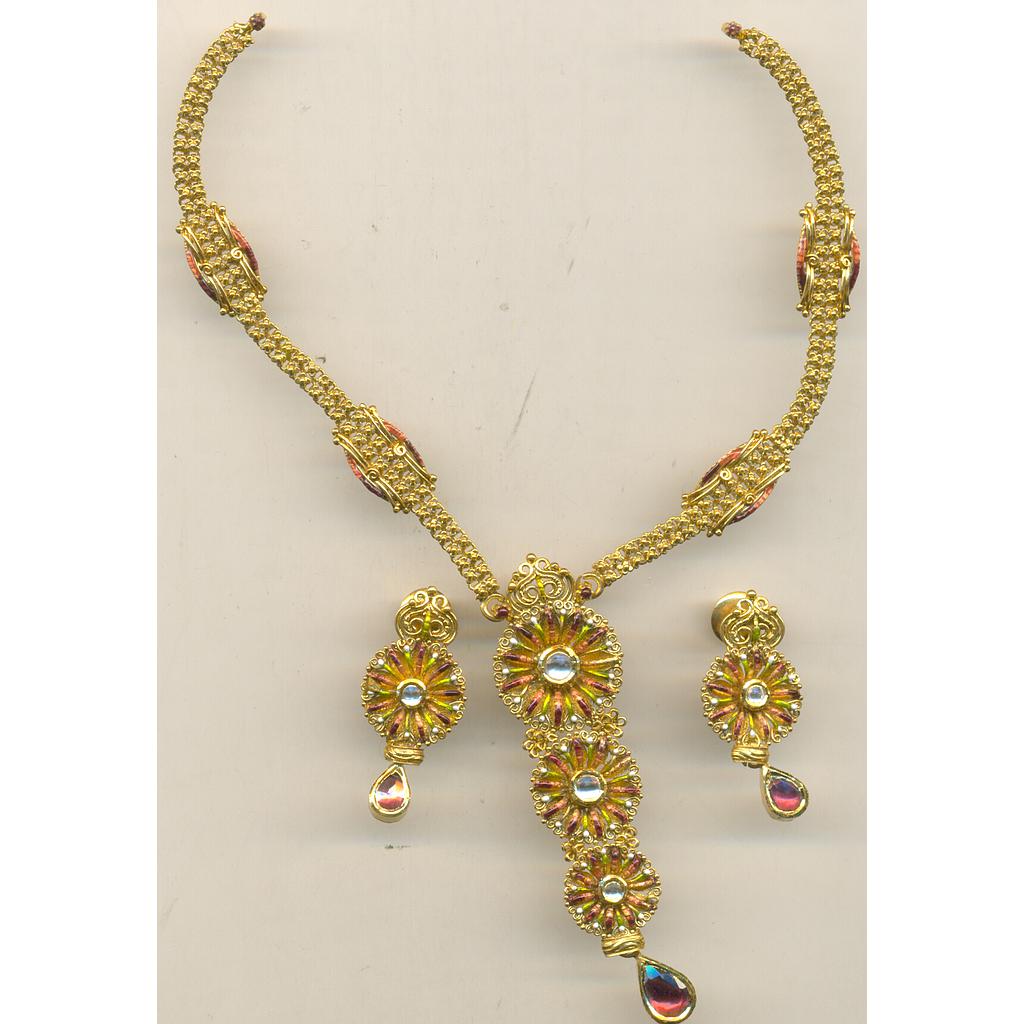 GOLD HALF SET ROUND ANTIQUE FANCY