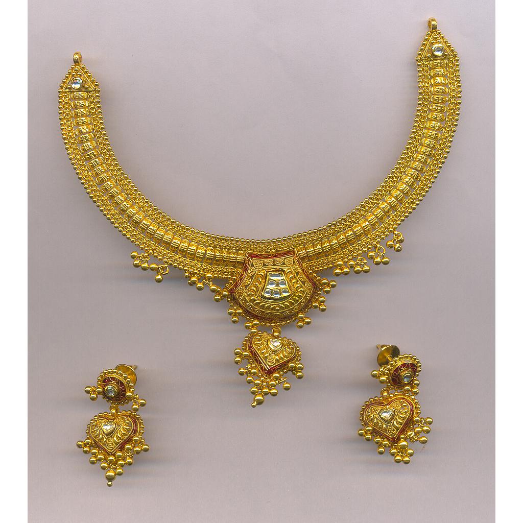 GOLD HALF SET ROUND ANTIQUE FANCY