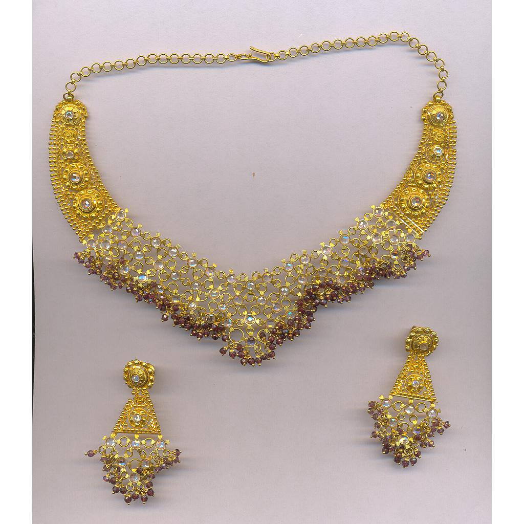GOLD HALF SET ROUND ANTIQUE FANCY