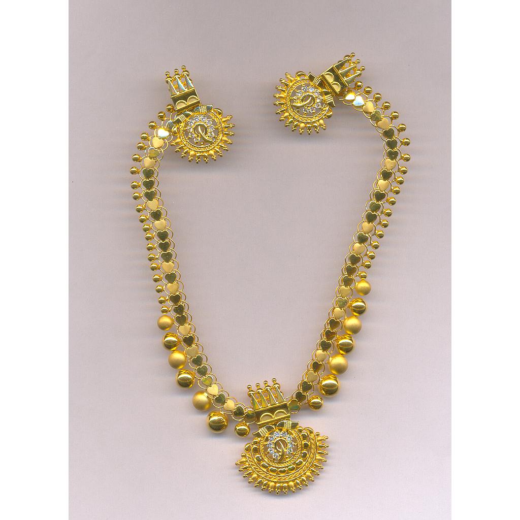 GOLD HALF SET ROUND CASTING FANCY
