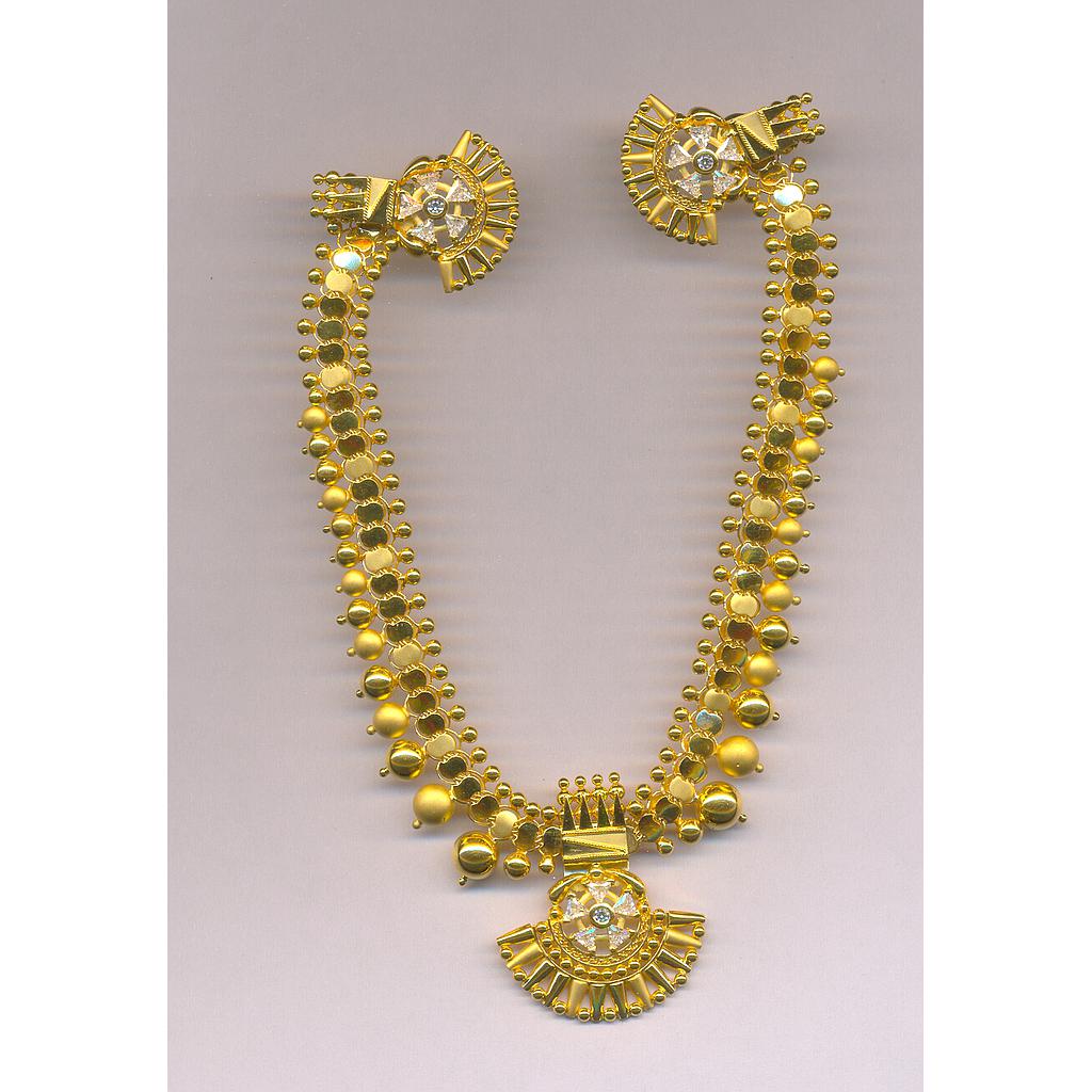 GOLD HALF SET ROUND CASTING FANCY