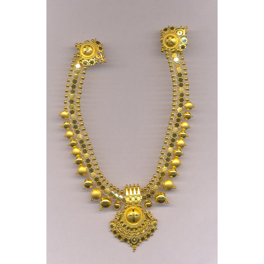 GOLD HALF SET ROUND CASTING FANCY