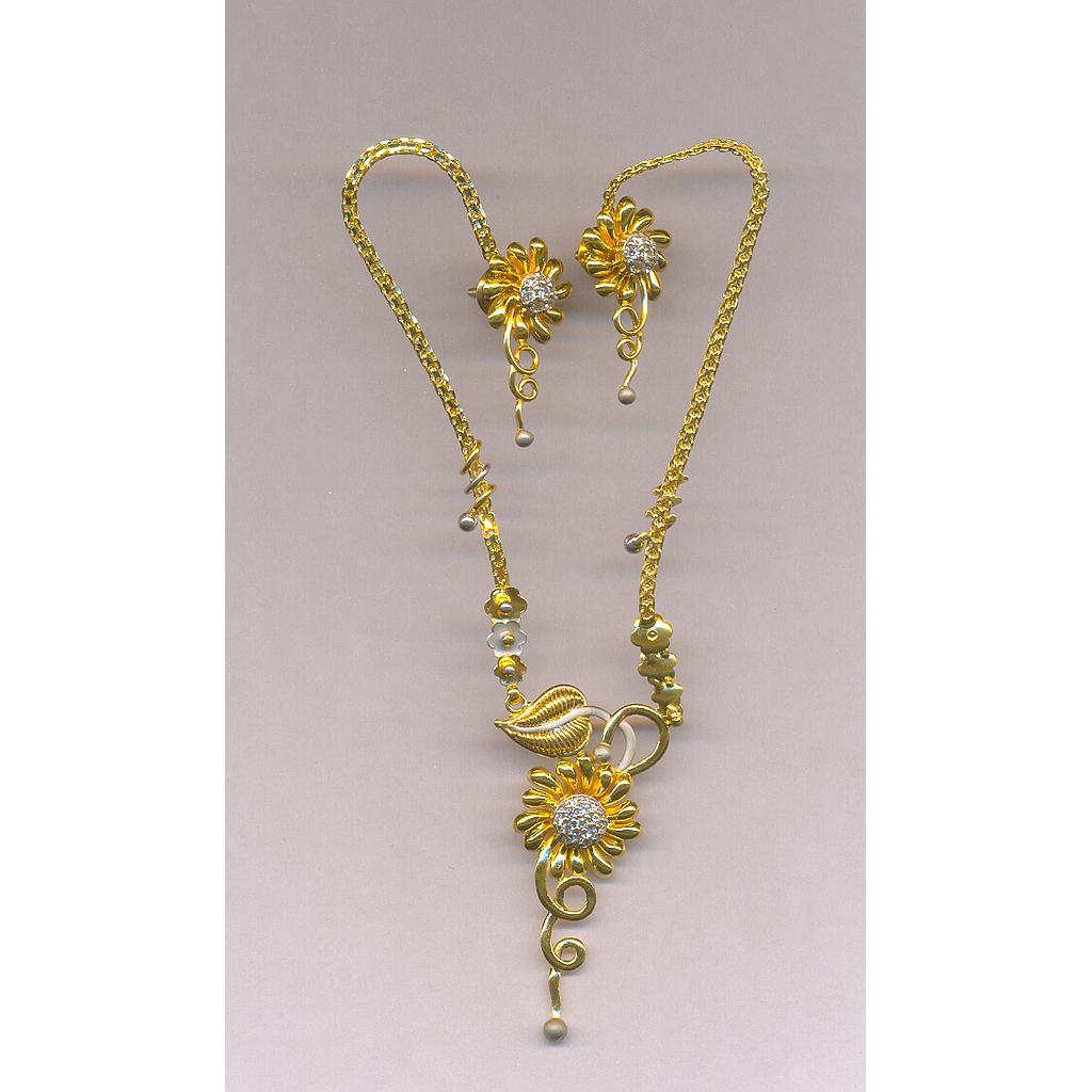 GOLD HALF SET ROUND CASTING FANCY