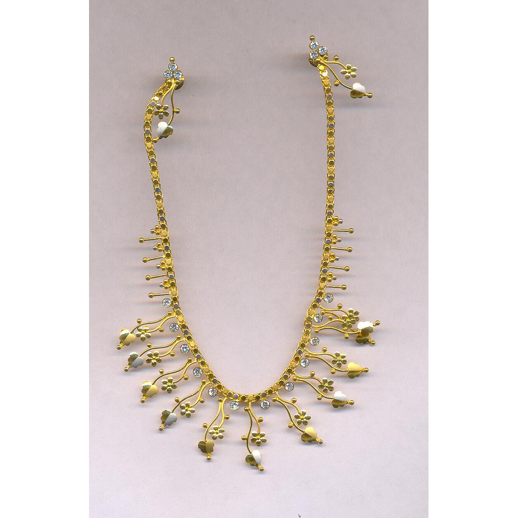 GOLD HALF SET ROUND CASTING FANCY