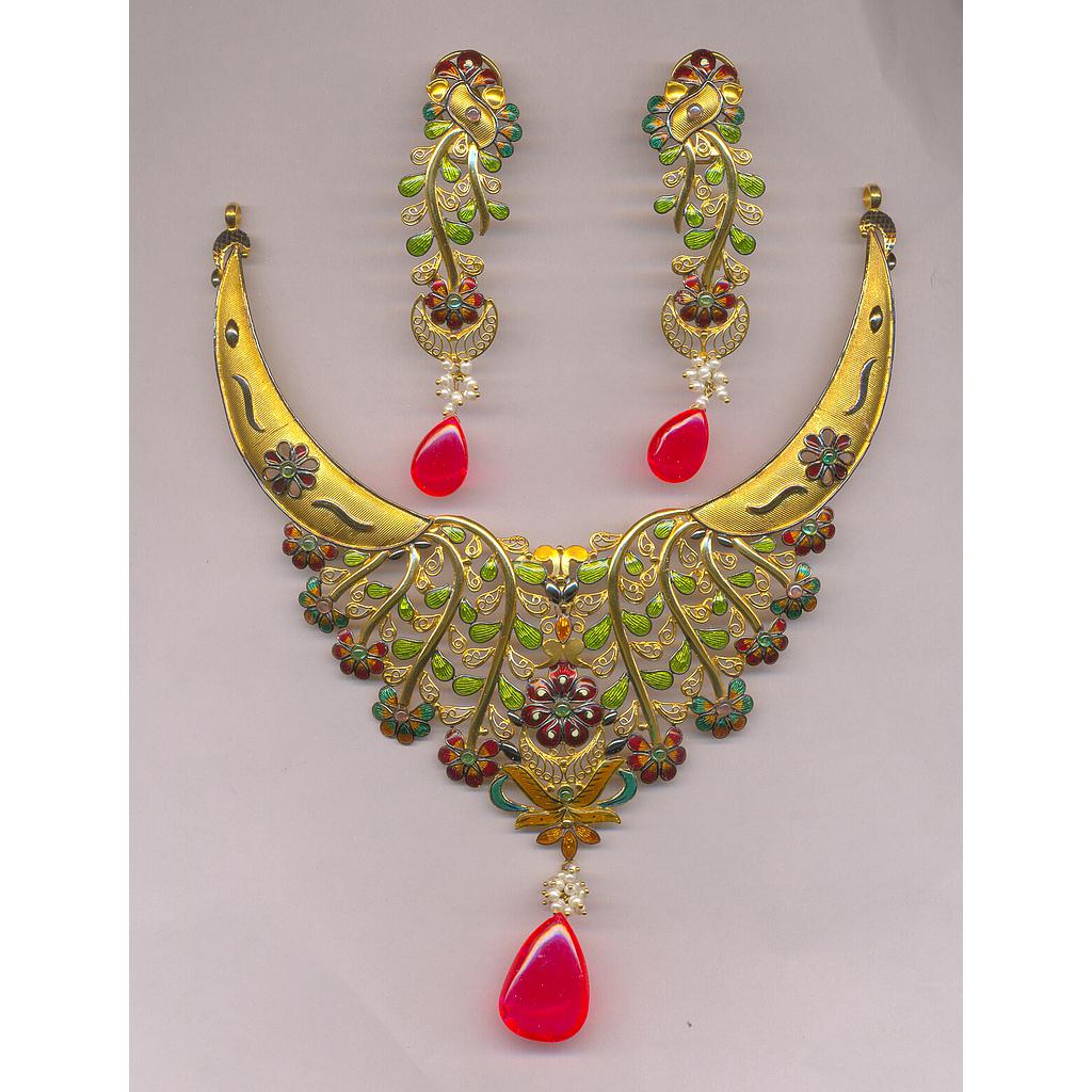 GOLD HALF SET ROUND DESIGNER EXCLUSIVE