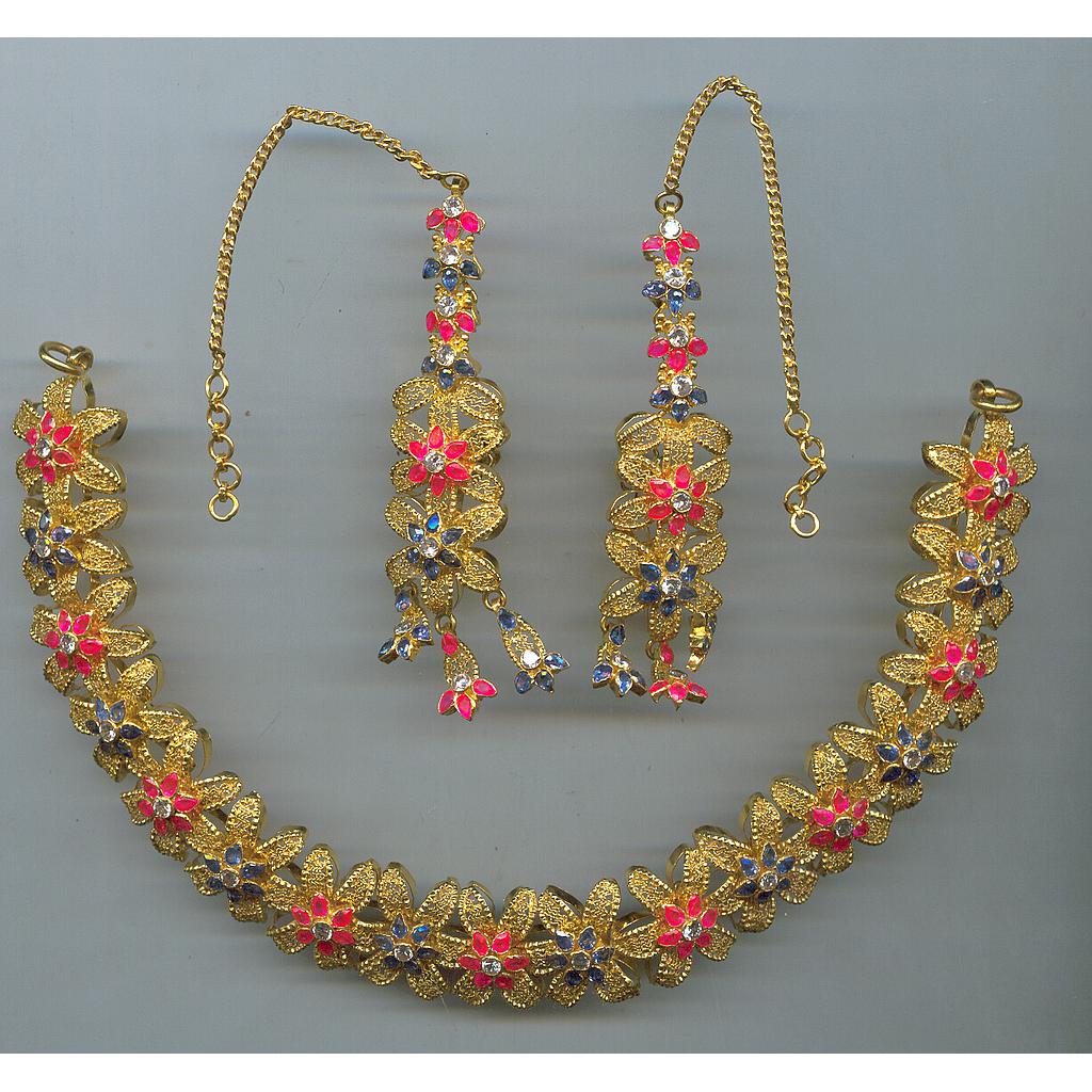 GOLD HALF SET ROUND DESIGNER EXCLUSIVE