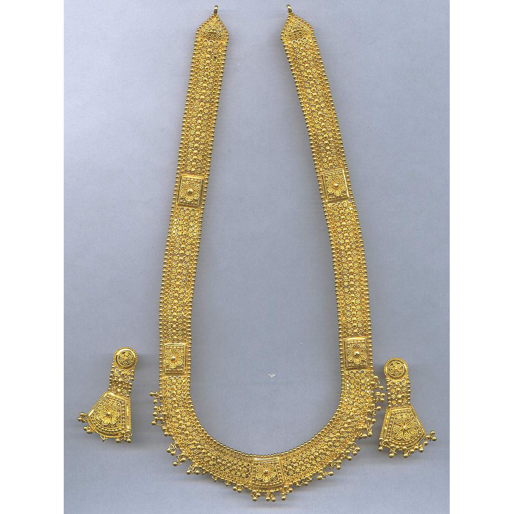 GOLD HALF SET ROUND DESIGNER EXCLUSIVE