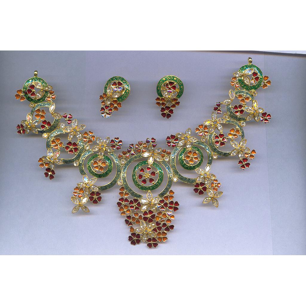 GOLD HALF SET ROUND DESIGNER EXCLUSIVE
