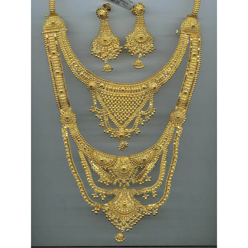 GOLD HALF SET ROUND DESIGNER EXCLUSIVE