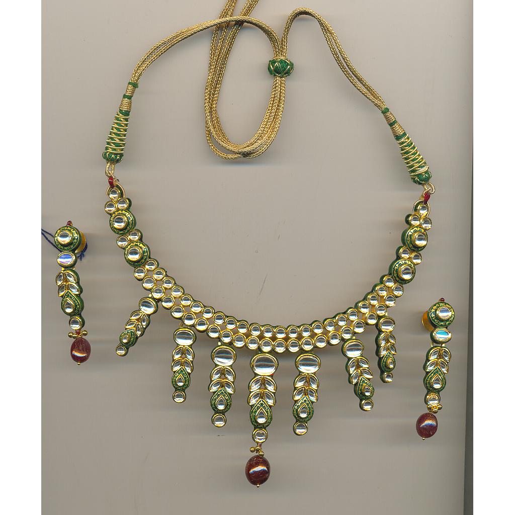 GOLD SET ROUND KUNDAN
