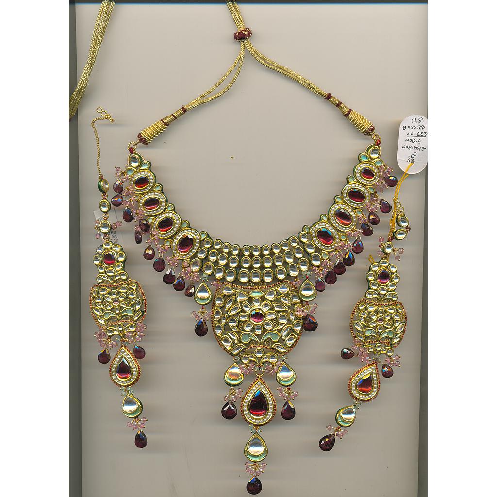 GOLD SET ROUND KUNDAN