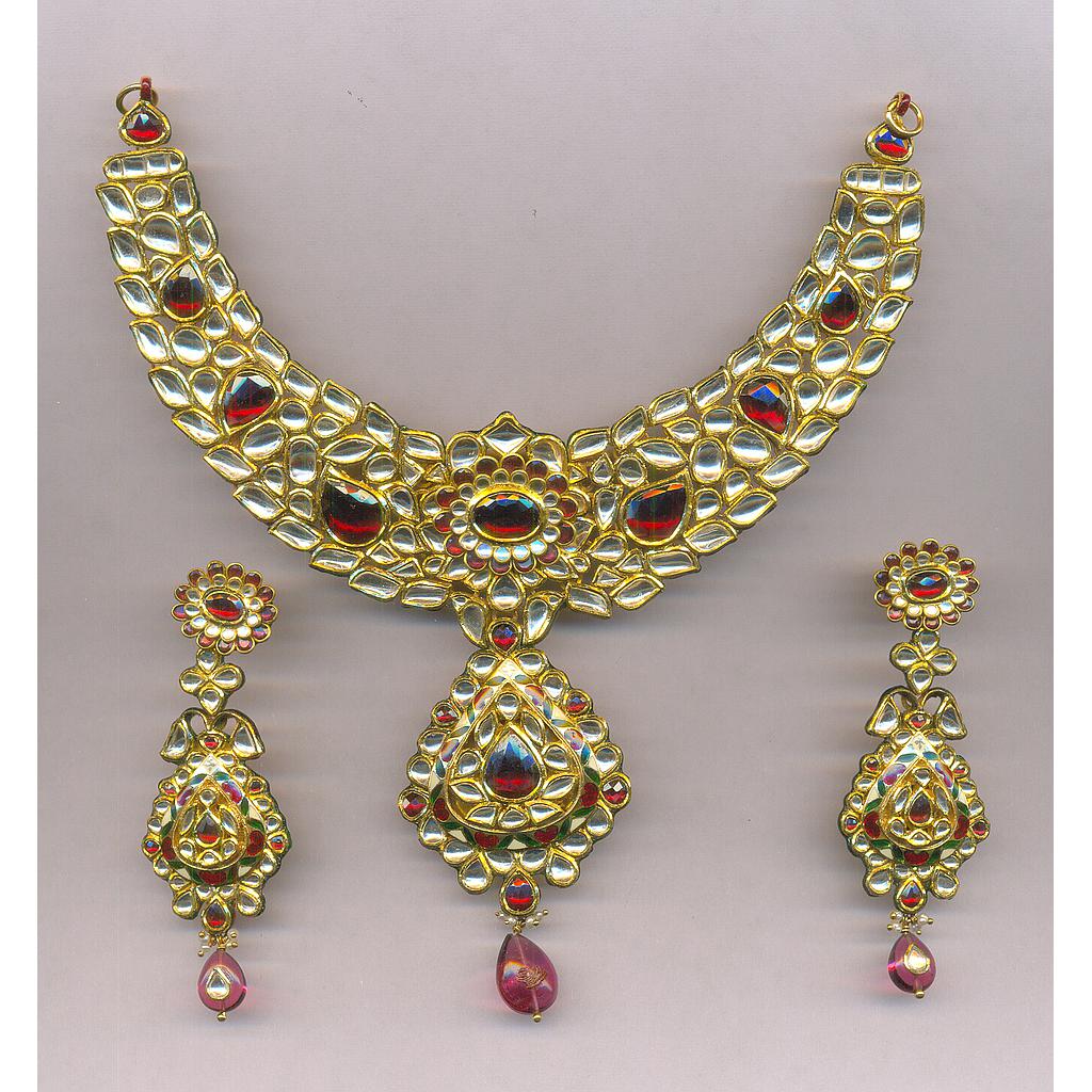 GOLD SET ROUND KUNDAN