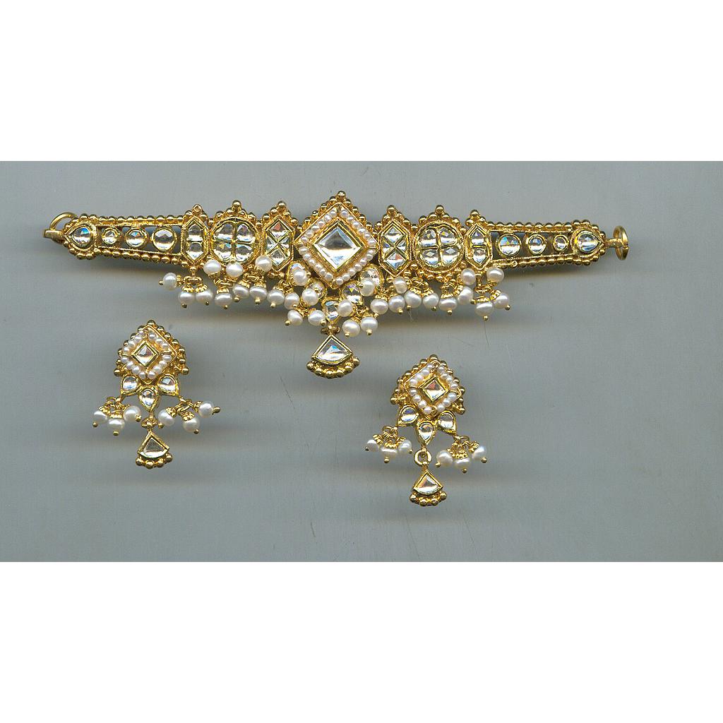 GOLD SET CHOKER KUNDAN