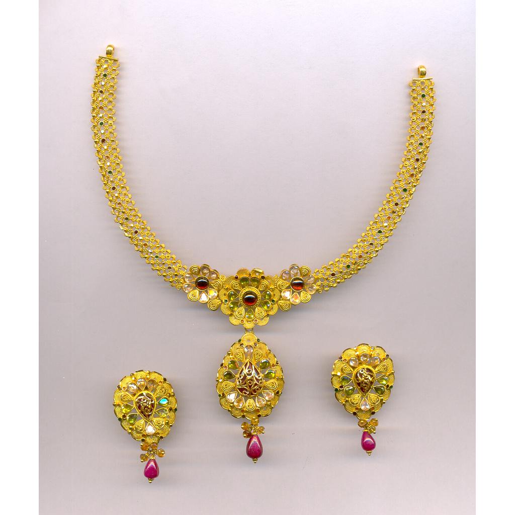 GOLD HALF SET ROUND PLAIN FANCY