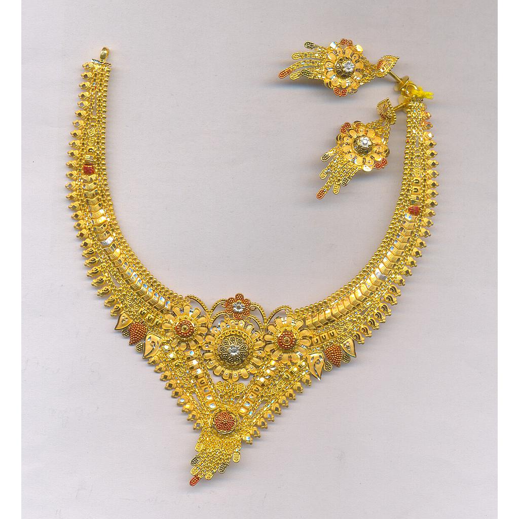 GOLD HALF SET ROUND PLAIN FANCY