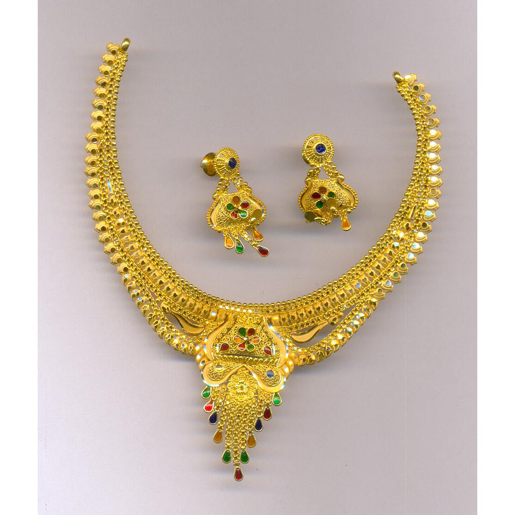 GOLD HALF SET ROUND PLAIN FANCY