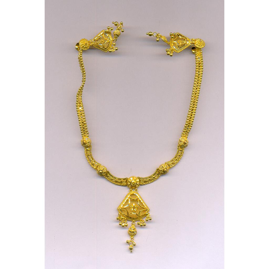 GOLD HALF SET ROUND PLAIN FANCY