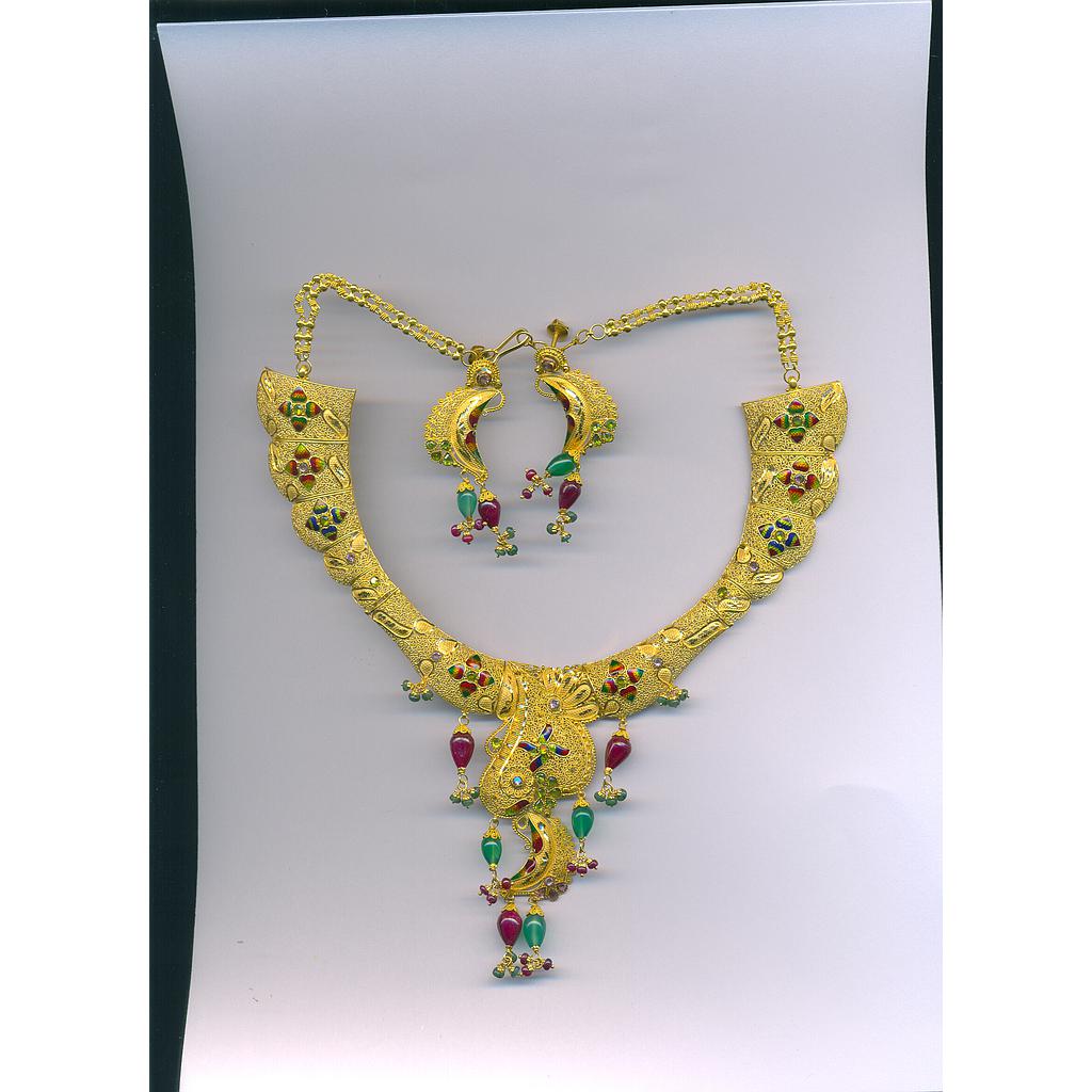 GOLD HALF SET ROUND PLAIN FANCY