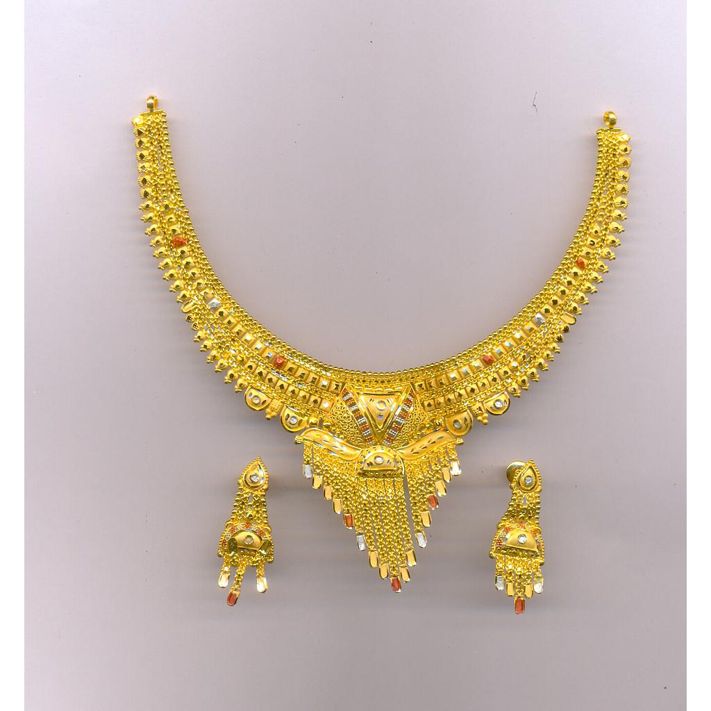 GOLD HALF SET ROUND PLAIN FANCY
