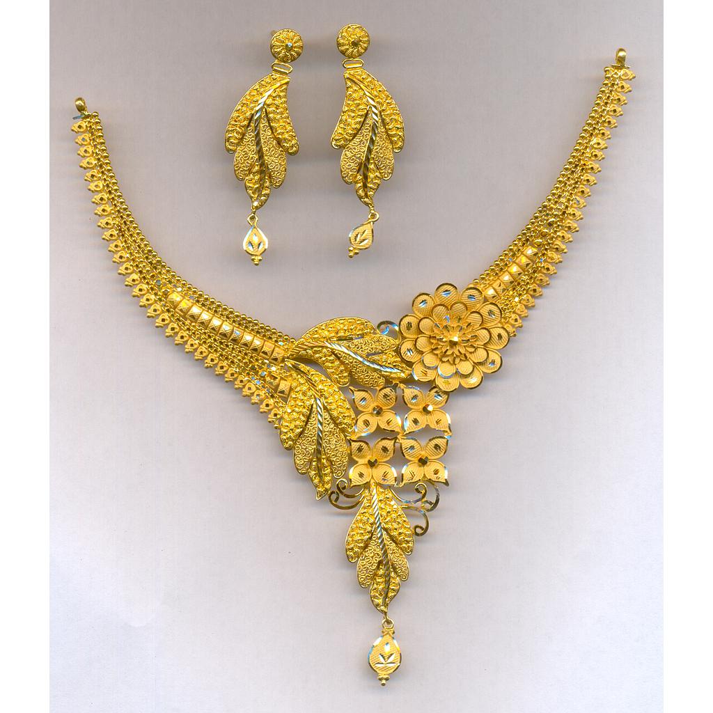 GOLD HALF SET ROUND PLAIN FANCY