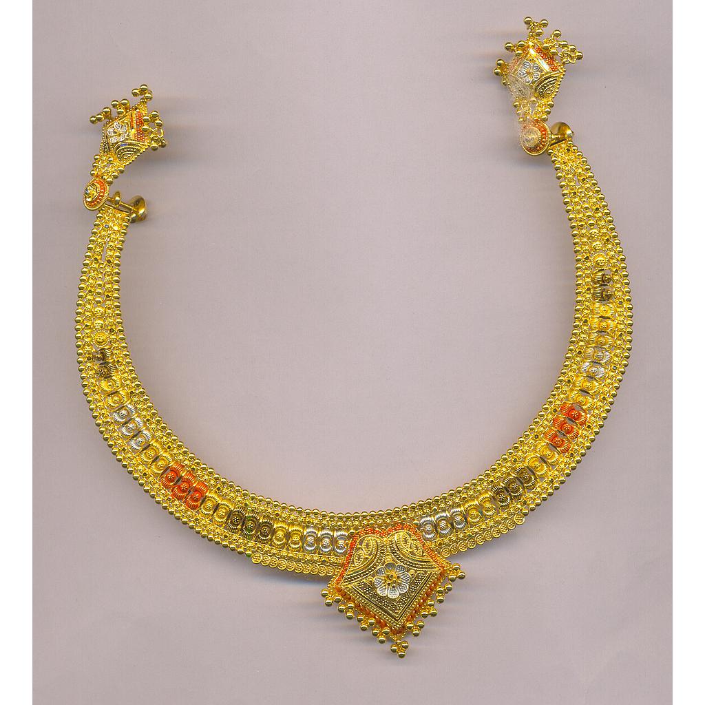 GOLD HALF SET ROUND PLAIN FANCY