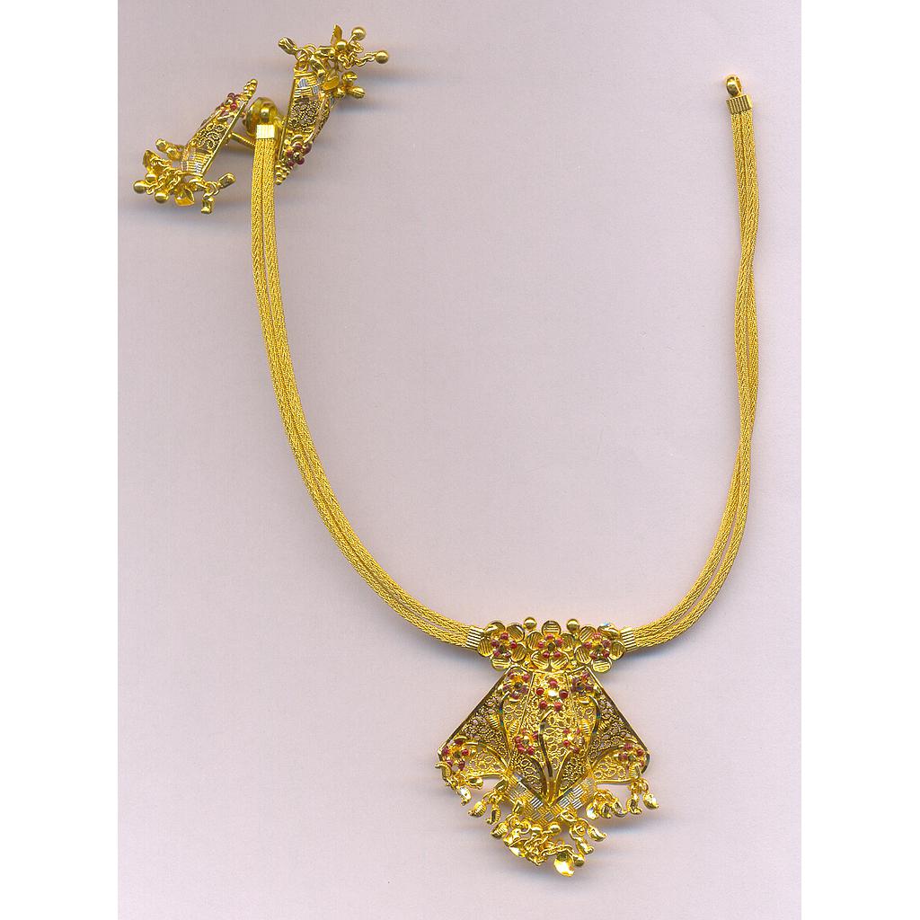 GOLD HALF SET ROUND PLAIN FANCY