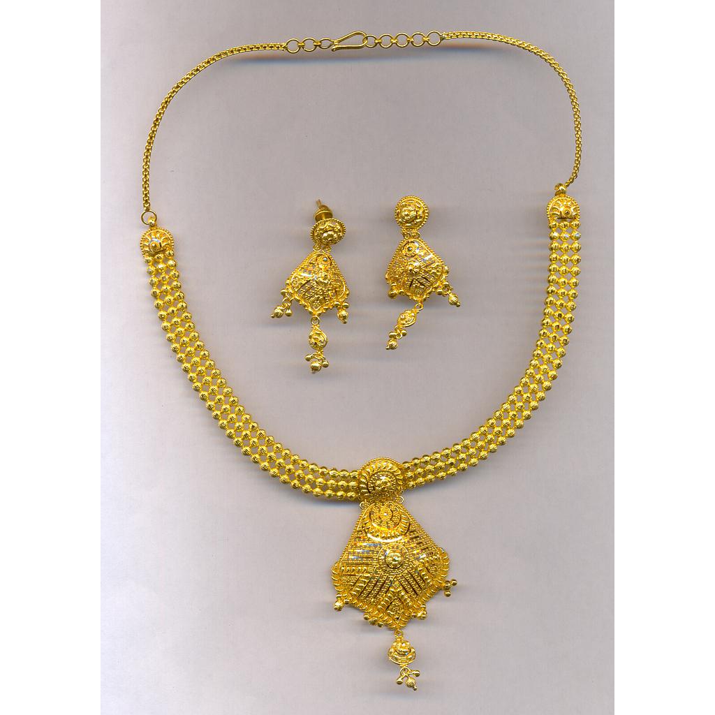GOLD HALF SET ROUND PLAIN FANCY