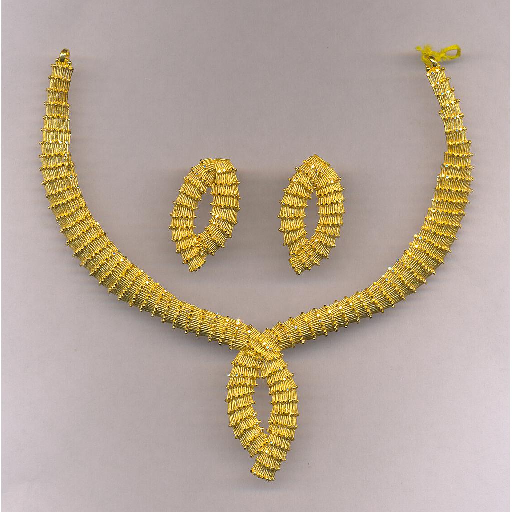 GOLD HALF SET ROUND PLAIN FANCY