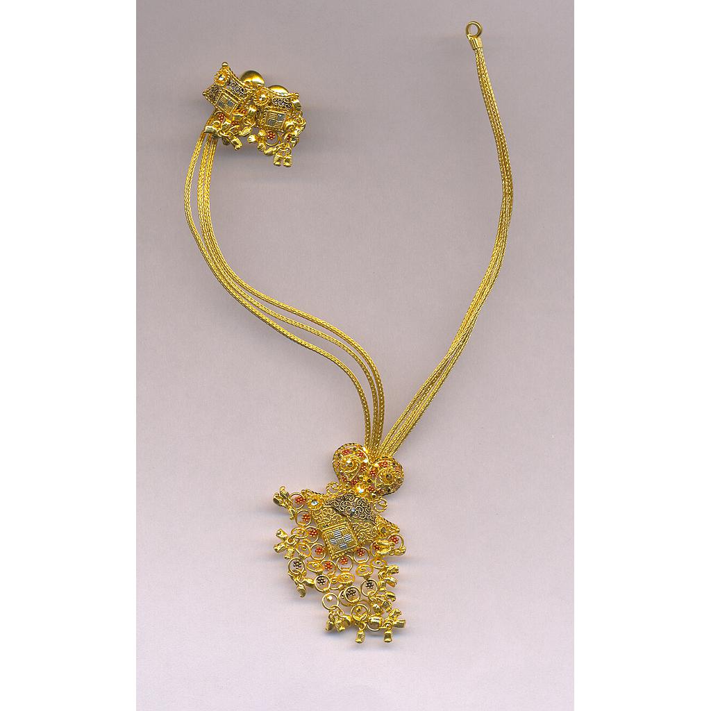 GOLD HALF SET ROUND PLAIN FANCY