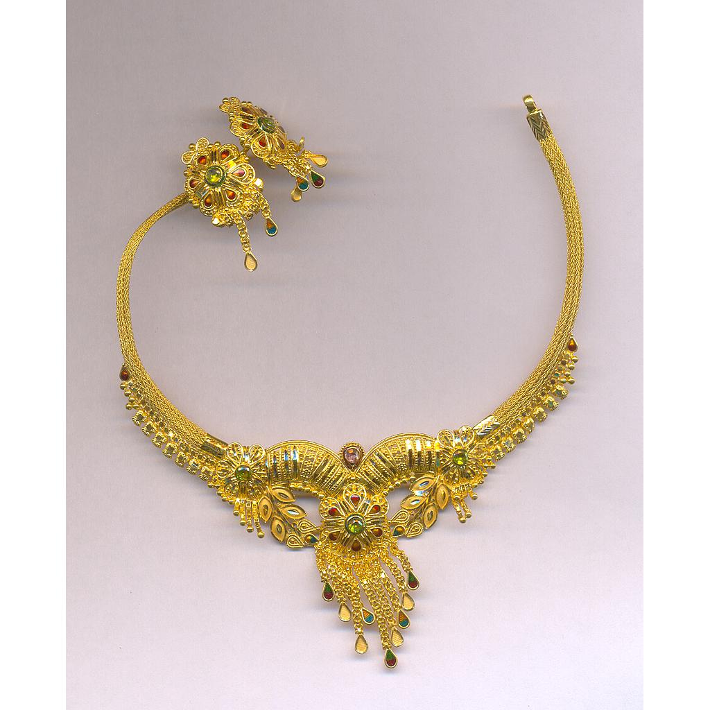 GOLD HALF SET ROUND PLAIN FANCY
