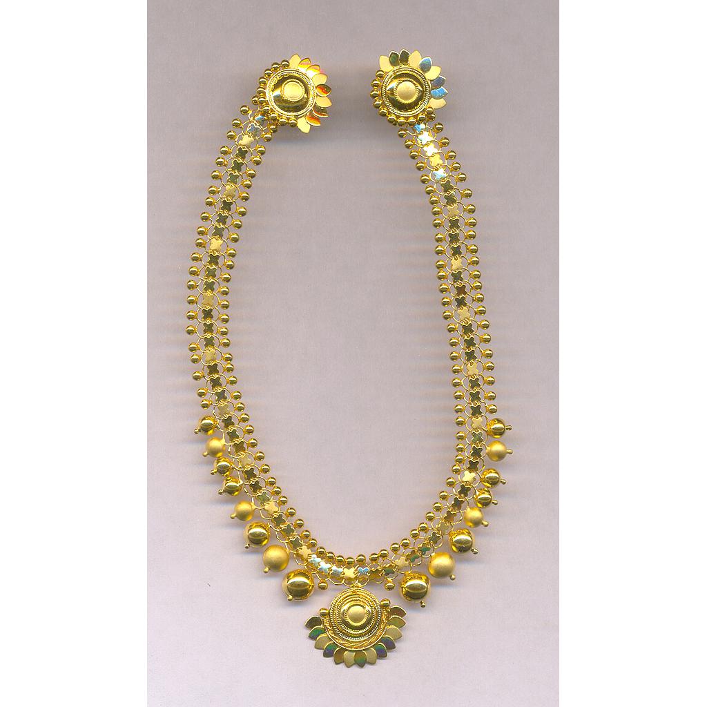 GOLD HALF SET ROUND PLAIN FANCY