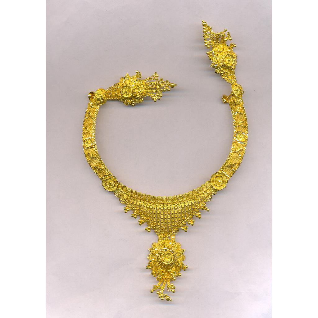 GOLD HALF SET ROUND PLAIN FANCY