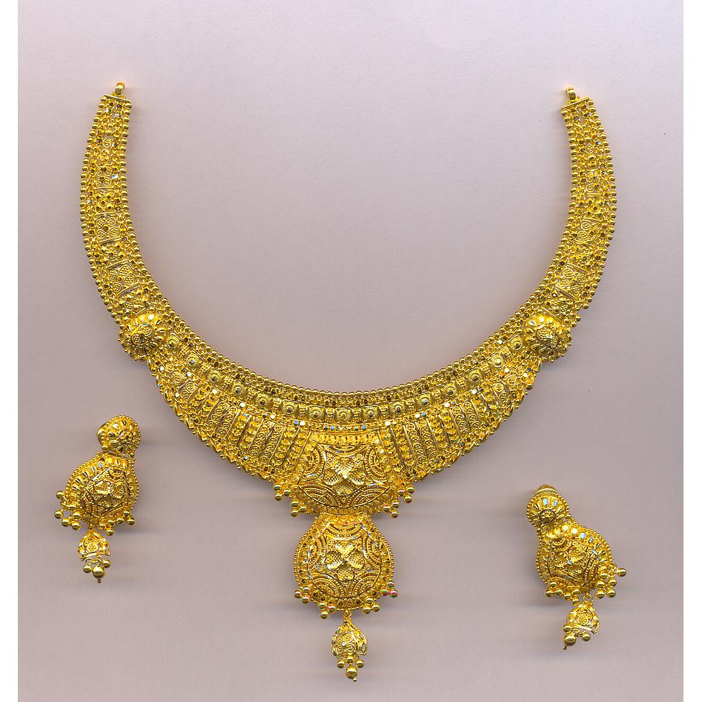GOLD HALF SET ROUND PLAIN FANCY