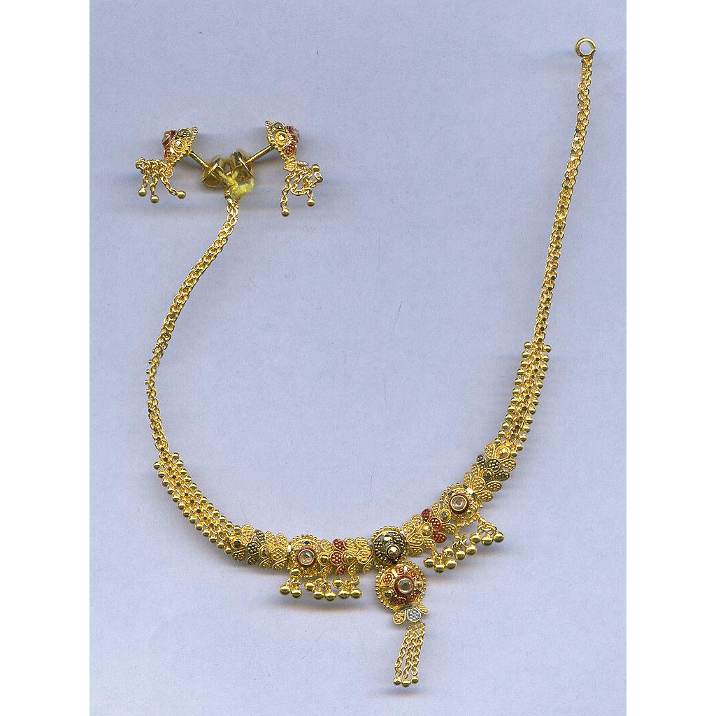 GOLD HALF SET ROUND PLAIN FANCY