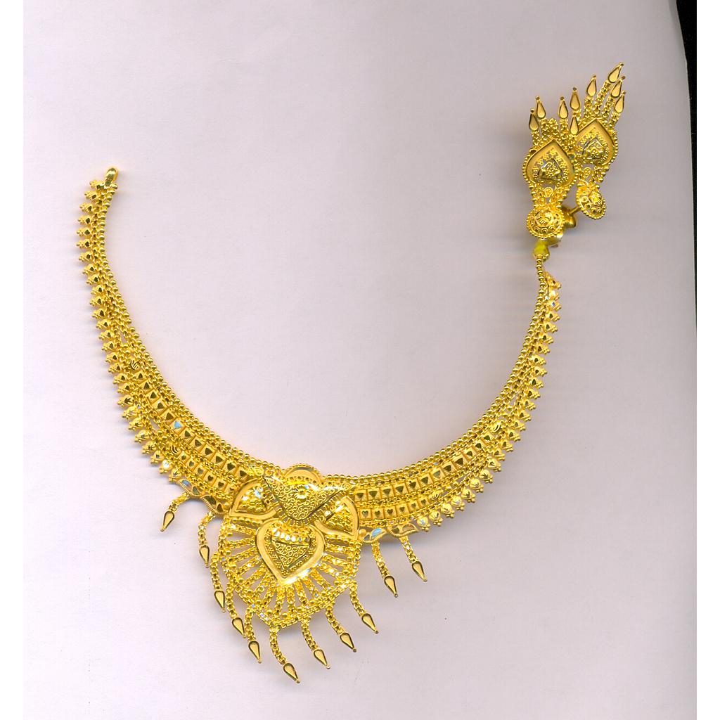 GOLD HALF SET ROUND PLAIN FANCY