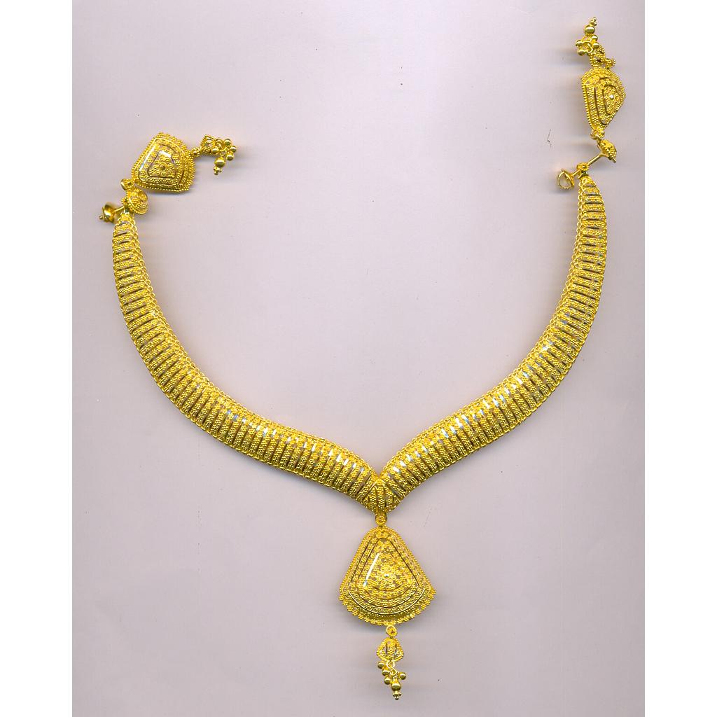 GOLD HALF SET ROUND PLAIN FANCY