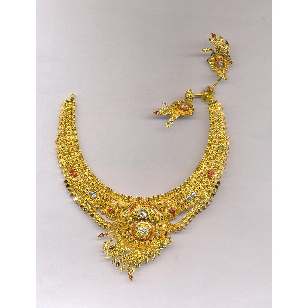 GOLD HALF SET ROUND PLAIN FANCY