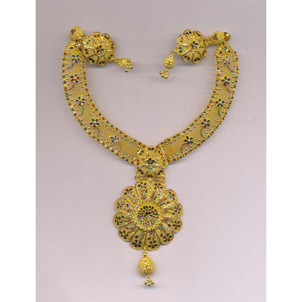 GOLD HALF SET ROUND PLAIN FANCY