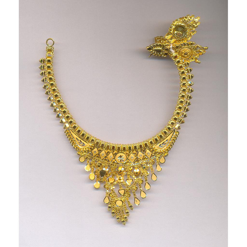 GOLD HALF SET ROUND PLAIN FANCY