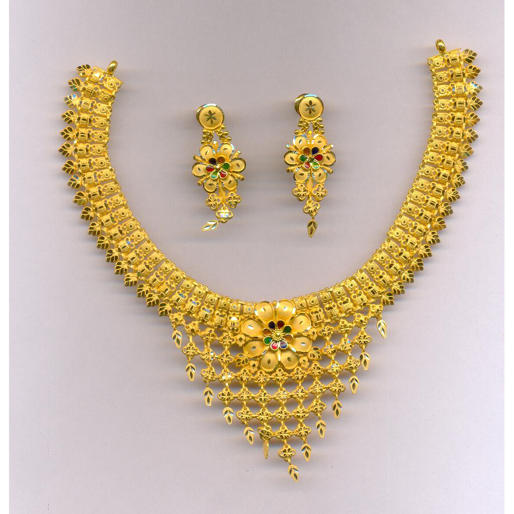GOLD HALF SET ROUND PLAIN FANCY