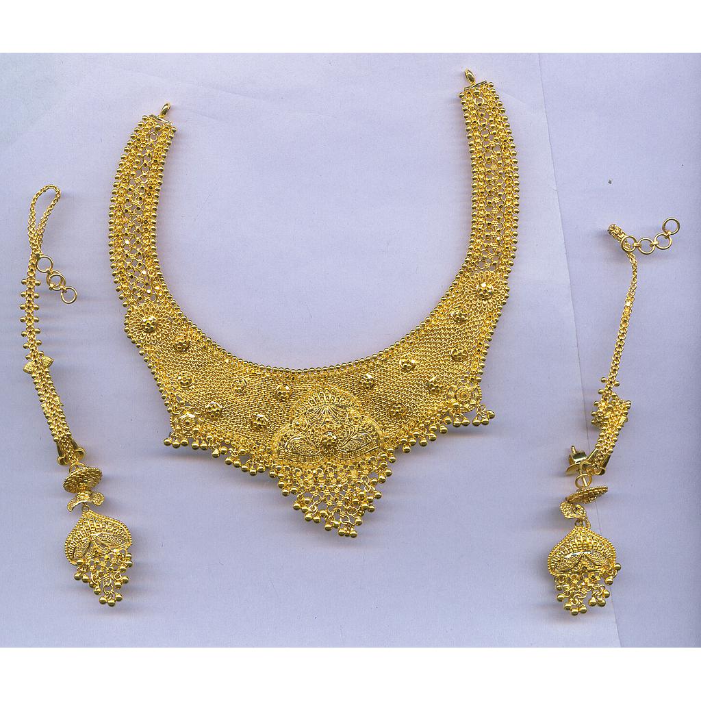 GOLD HALF SET ROUND PLAIN FANCY