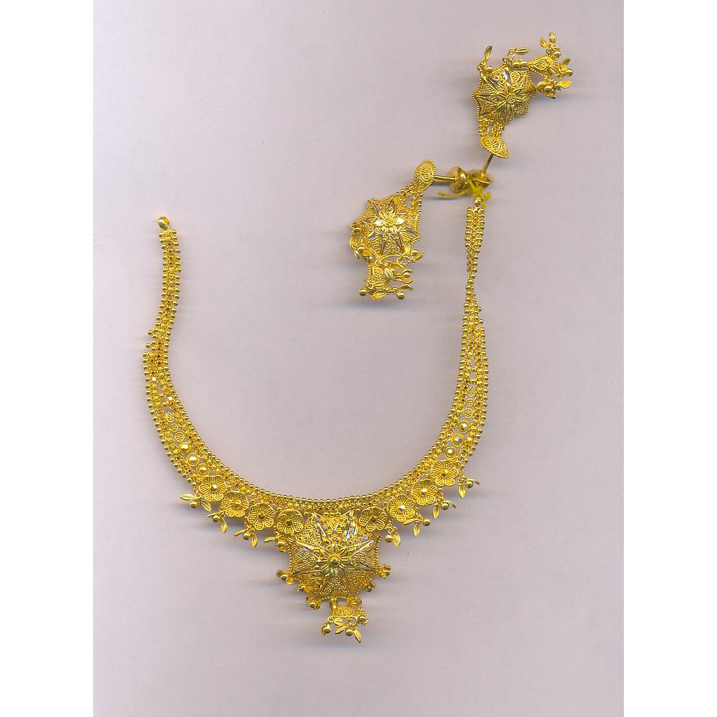 GOLD HALF SET ROUND PLAIN FANCY