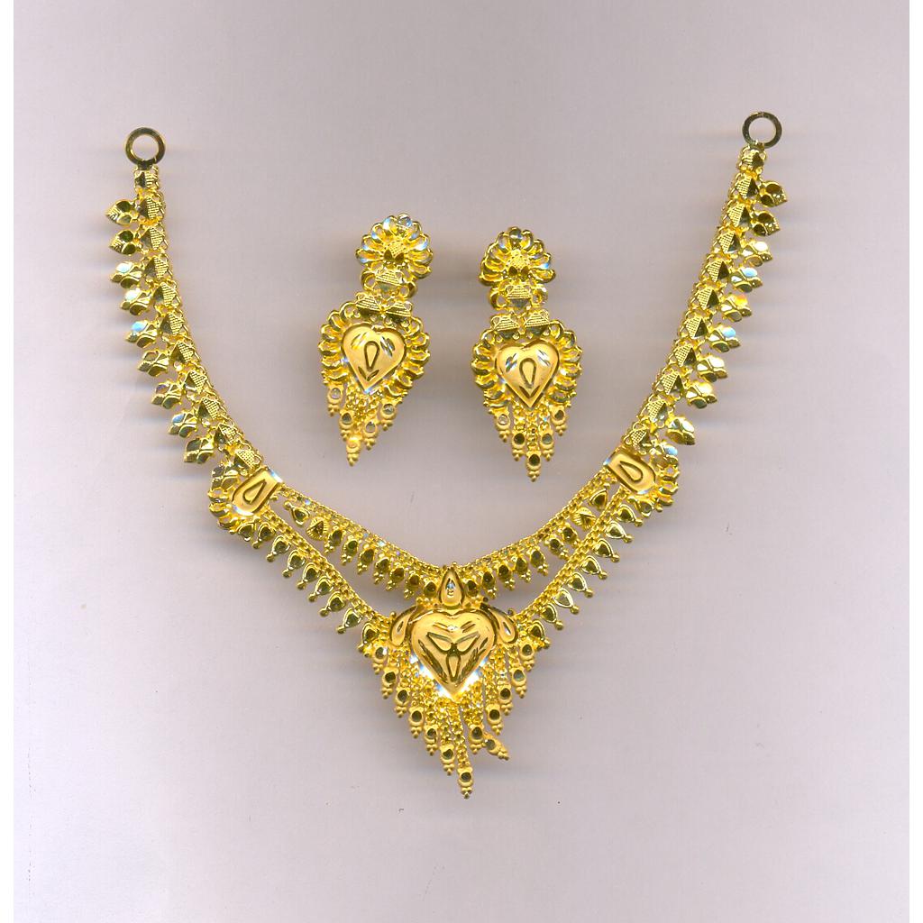 GOLD HALF SET ROUND PLAIN FANCY