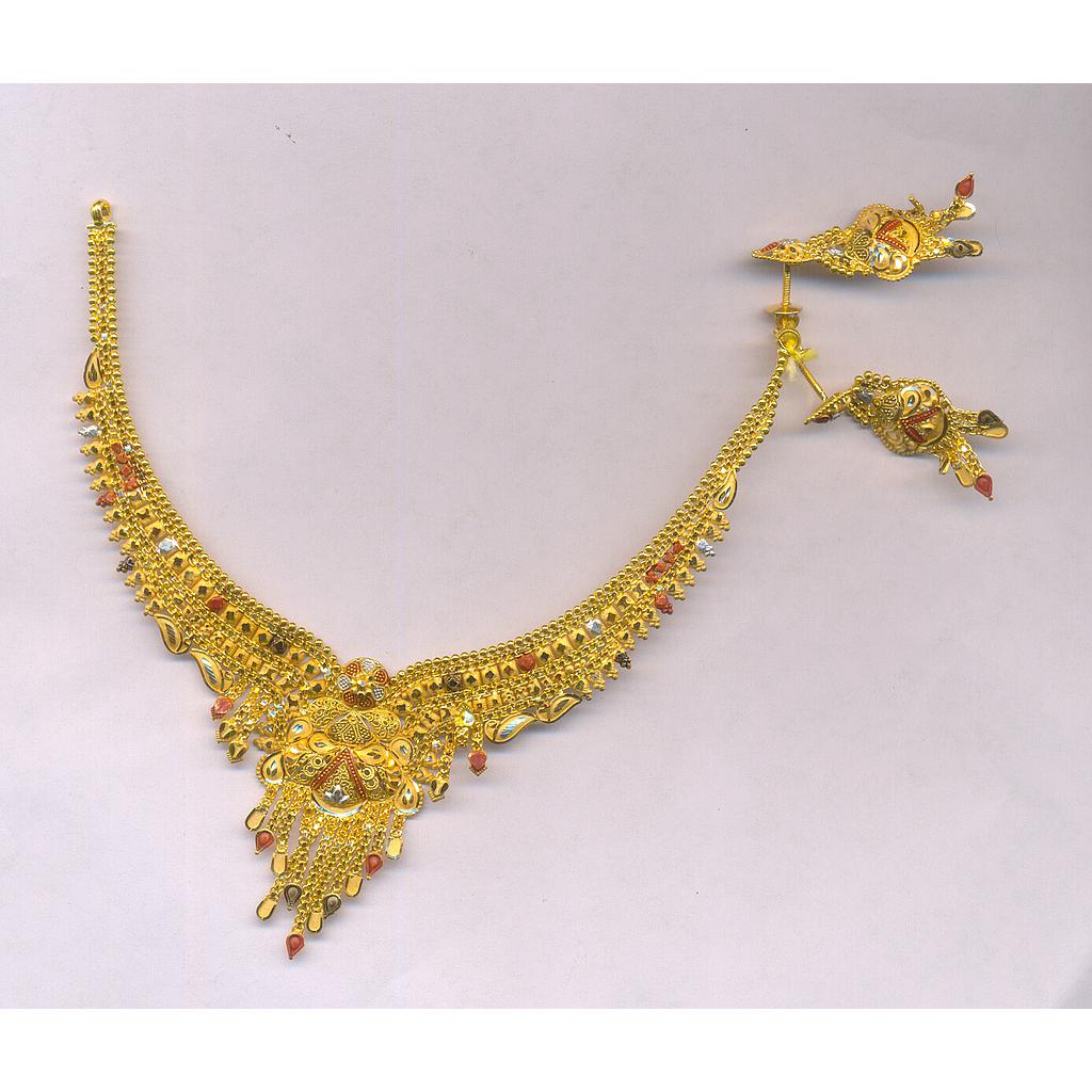 GOLD HALF SET ROUND PLAIN FANCY