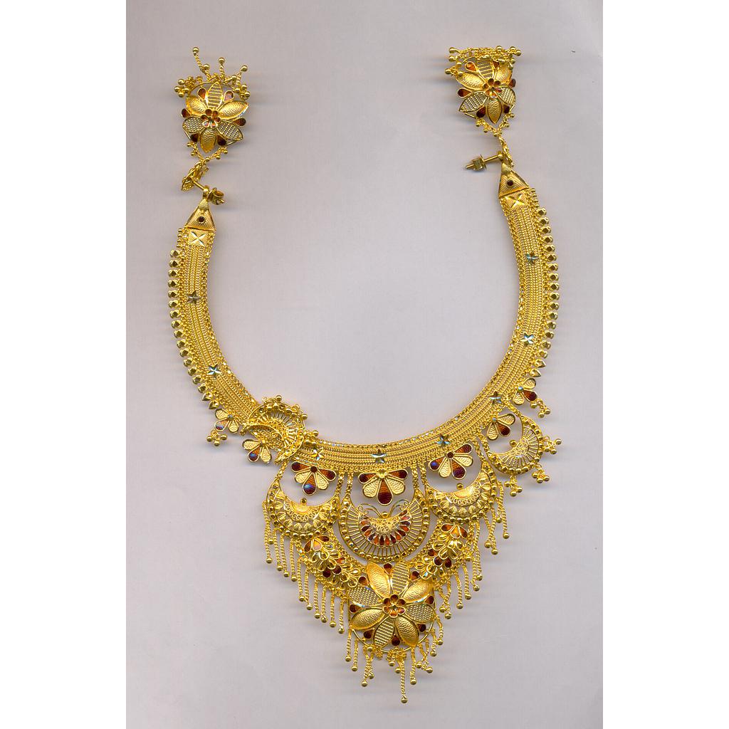 GOLD HALF SET ROUND PLAIN FANCY